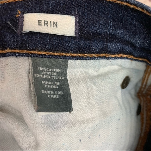 Abercrombie & Fitch Erin Stretch Dark Wash Straight Leg Jeans - Picture 7 of 9